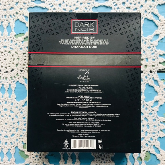 Dark Noir Men’s Eau De Parfum Perfume & After Shave Gift Set - Picture 5 of 5